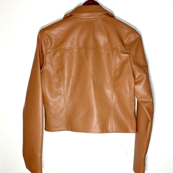 Blank NYC BNWT vegan leather biker moto jacket Medium - Picture 9 of 12